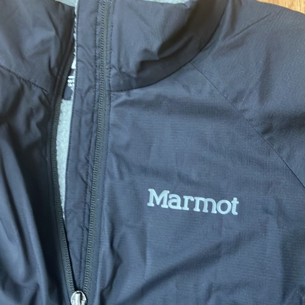 Marmot lined lightweight black jacket size Large - Picture 2 of 6